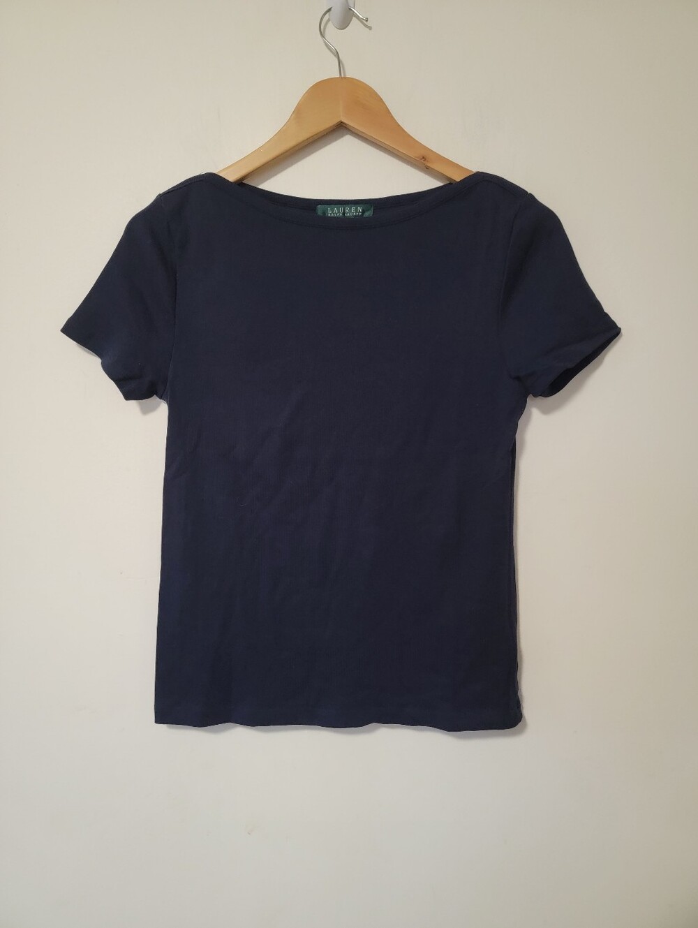 Ralph Lauren Women's Navy Short Sleeve Crew Tee